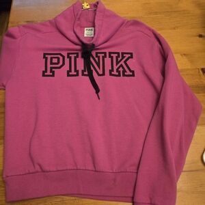 PINK Victoria's Secret Fuchsia Cowl Neck Sweater